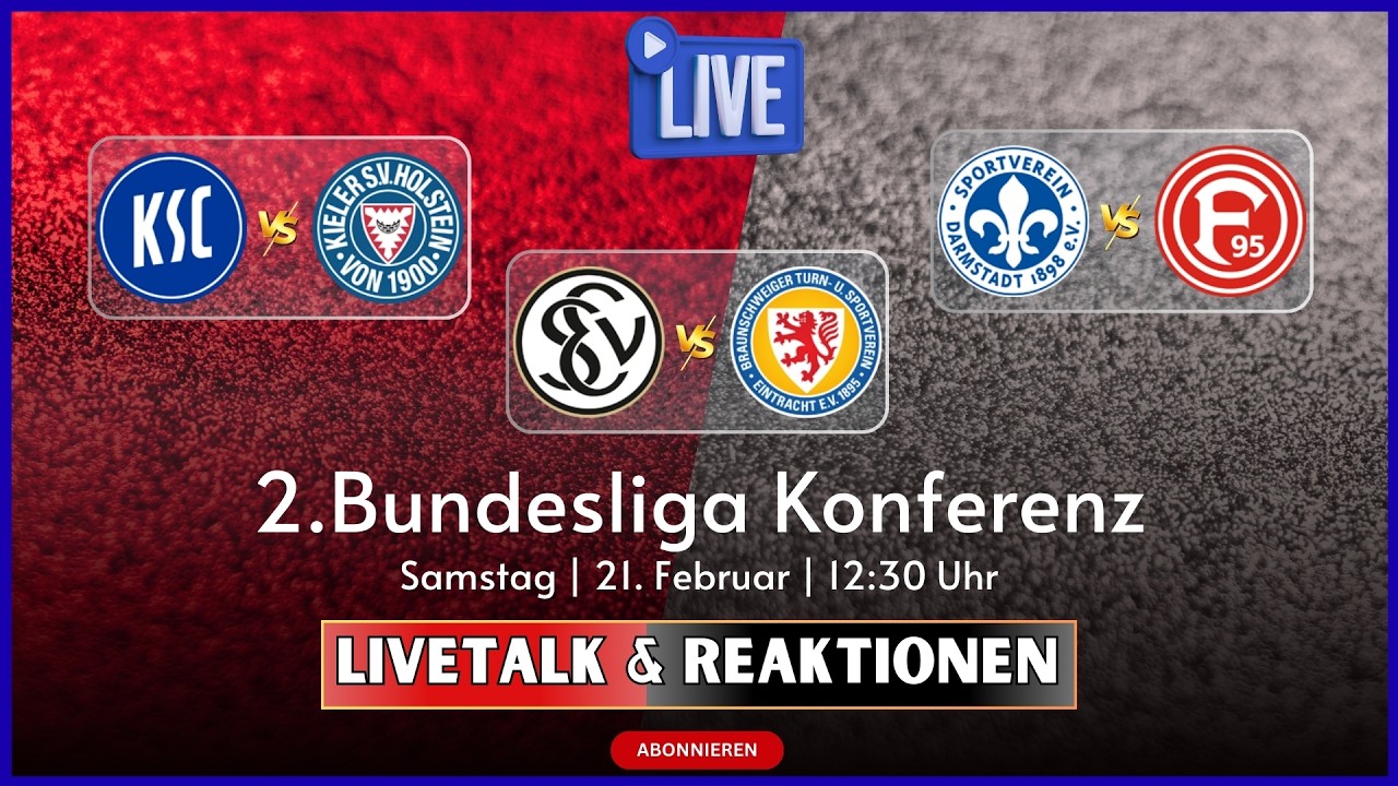 🔵23. Spieltag | 2 Bundesliga | Samstag Konferenz