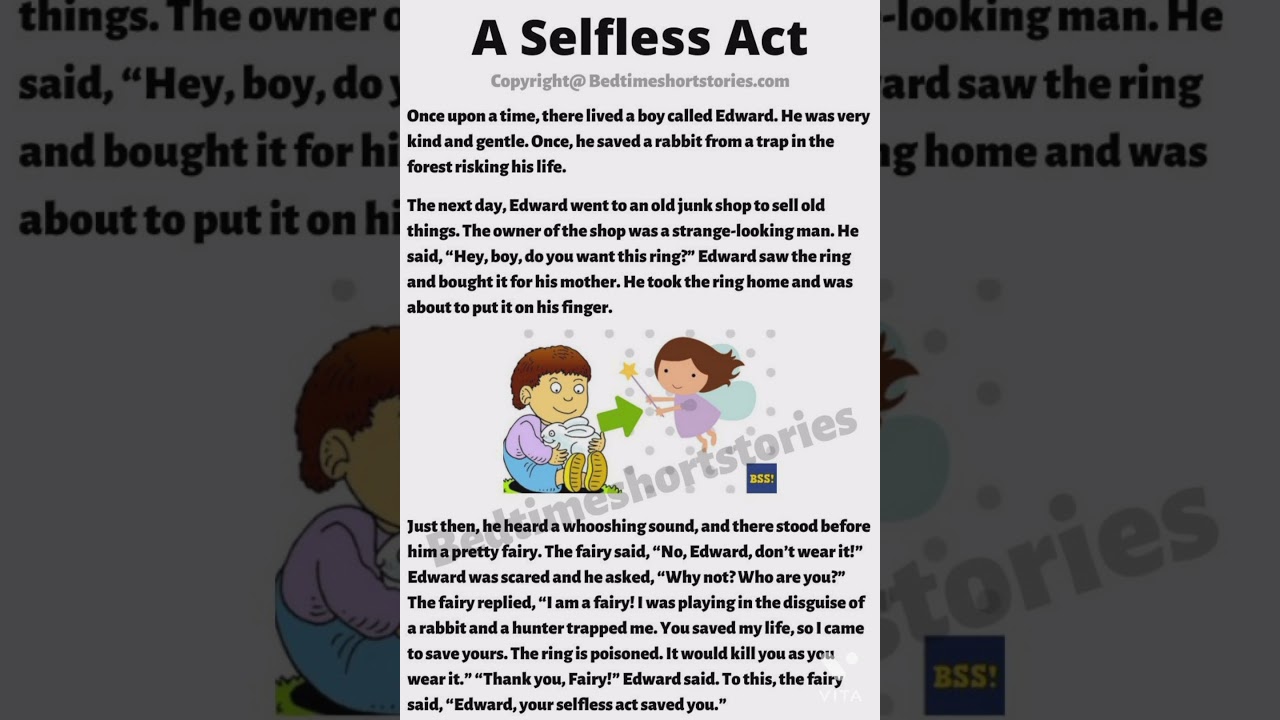 A selfless Act story