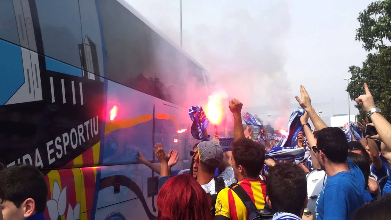Arribada jugadors del Lleida (Badalona 1-3 Lleida Esportiu) 11-05-2014 (1/2)