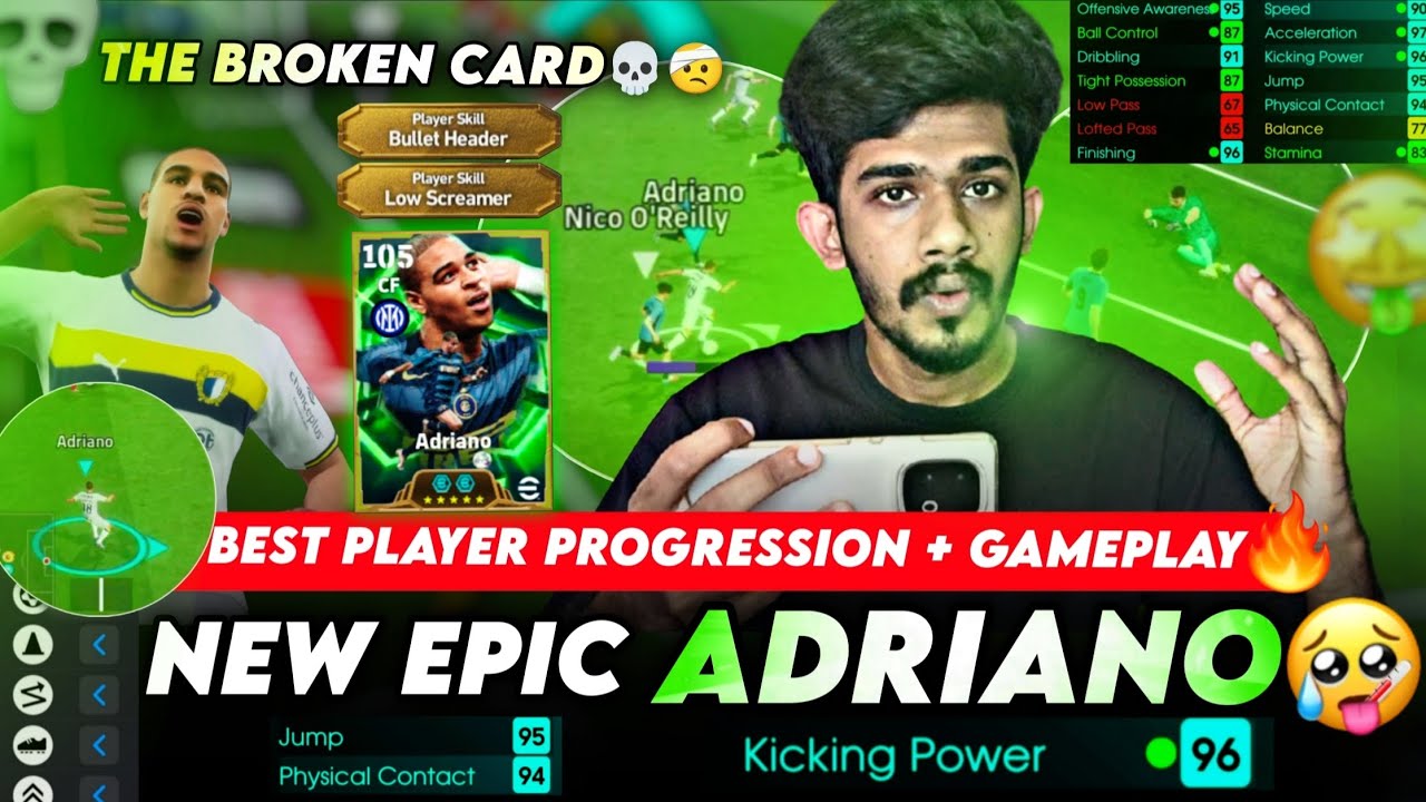 New Broken Card🤕🥵💀106 Epic Adriano Deadly First impression 😍in Efootball26 🔥🔥 Beast or Waste card🤔🛑