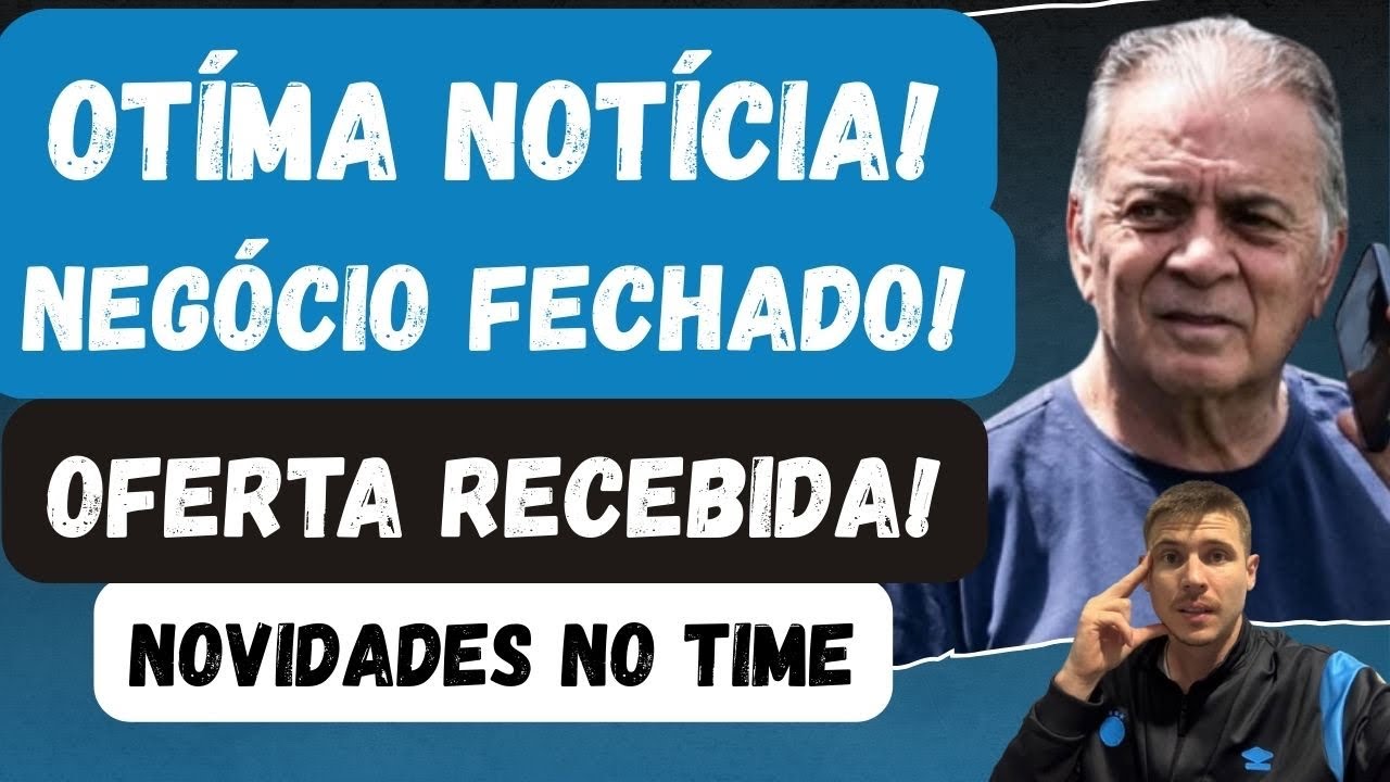 🚨NOVO NEGÓCIO FECHADO! SURPRESA | OFERTA RECEBIDA | MAIS SAÍDAS | MUDANÇAS NO TIME DO GRÊMIO!