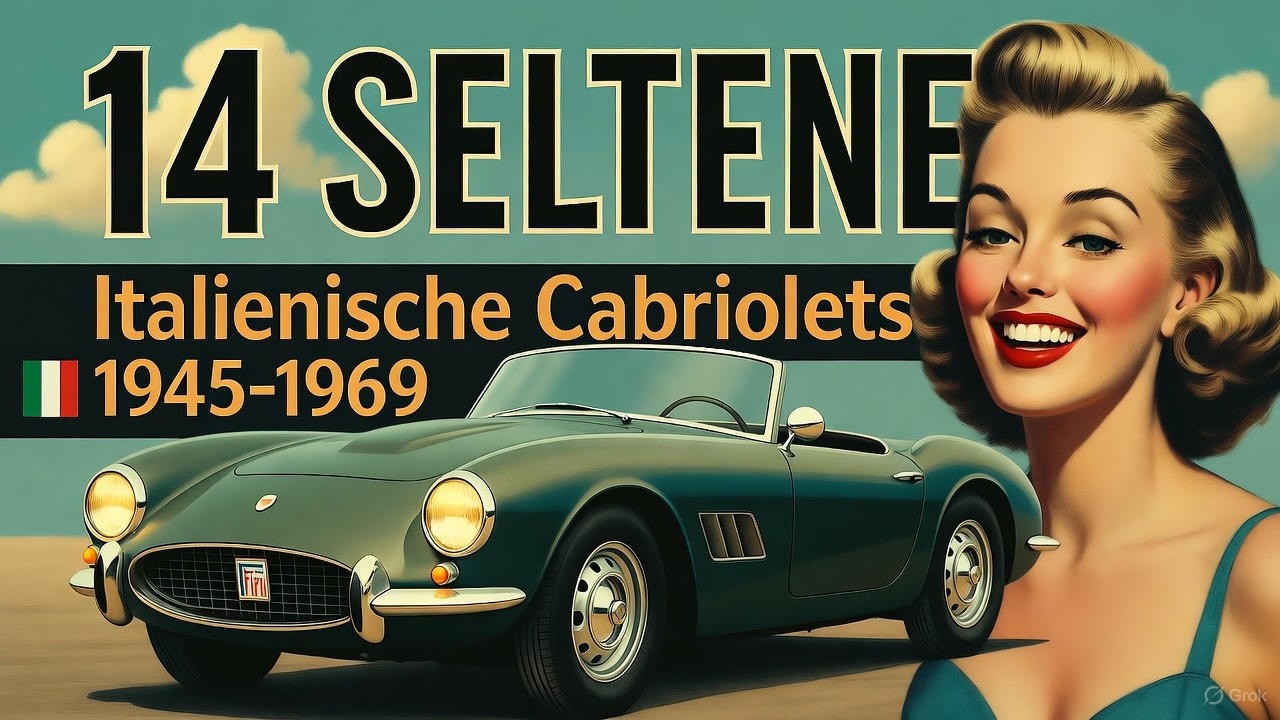 Die 14 seltensten italienischen Cabrios (1945-1969) | Automotive Legenden