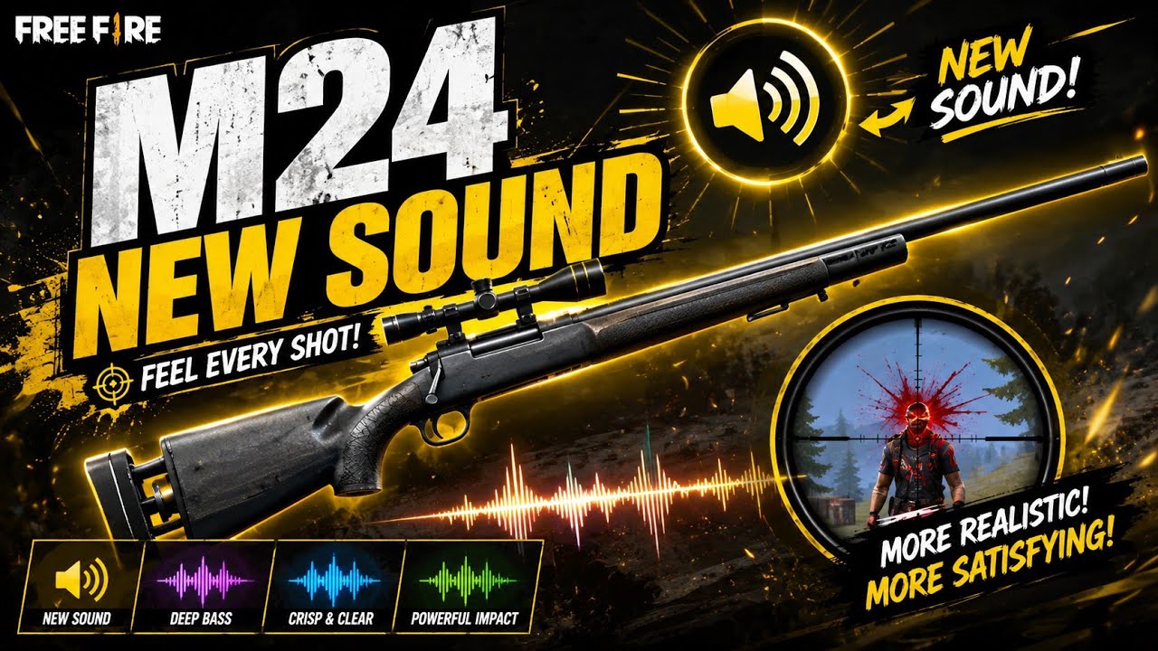 Free fire M24 new sound effects OB54 | ff M24 new sound effects 2026
