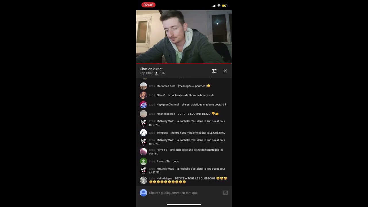 Le Costard en 🔴Live🔴 compl&egrave;tement bourr&eacute; 😂😱
