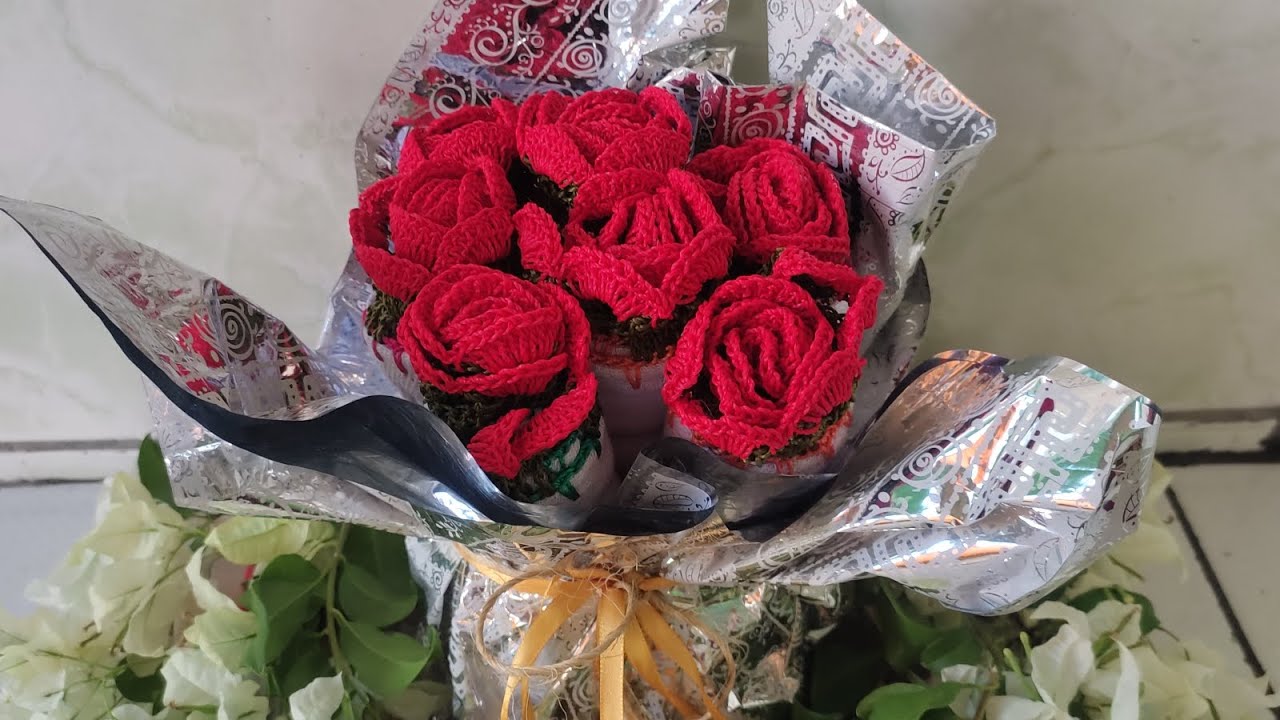 Lembrancinha para o dia das Mães com crochê e pano de prato passo a passo