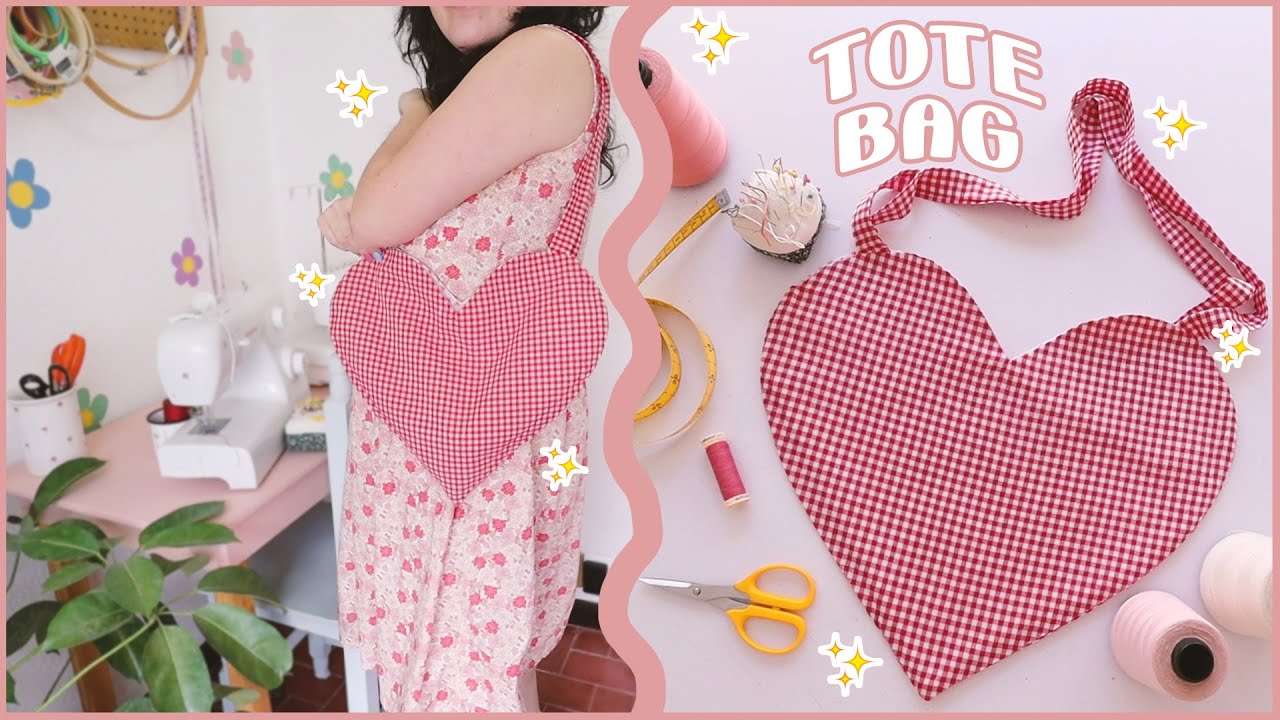 TOTE BAG FORMA DE CORAZON - Paso a paso - Tutorial