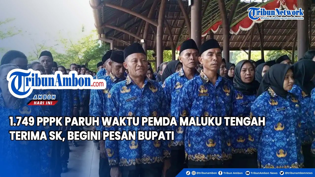 1.749 PPPK Paruh Waktu Pemda Maluku Tengah Terima SK, Begini Pesan Bupati