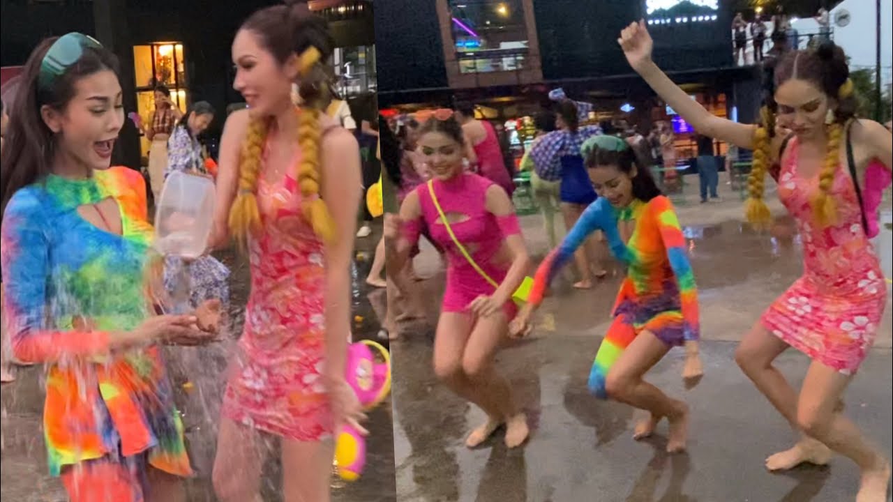 ม่วนหลาย! !เบื้องหลัง 77 สาวงาม Miss Grand Thailand 2022 เล่นสงกรานต์ เต้นกันสะบัด @ขอนแก่น