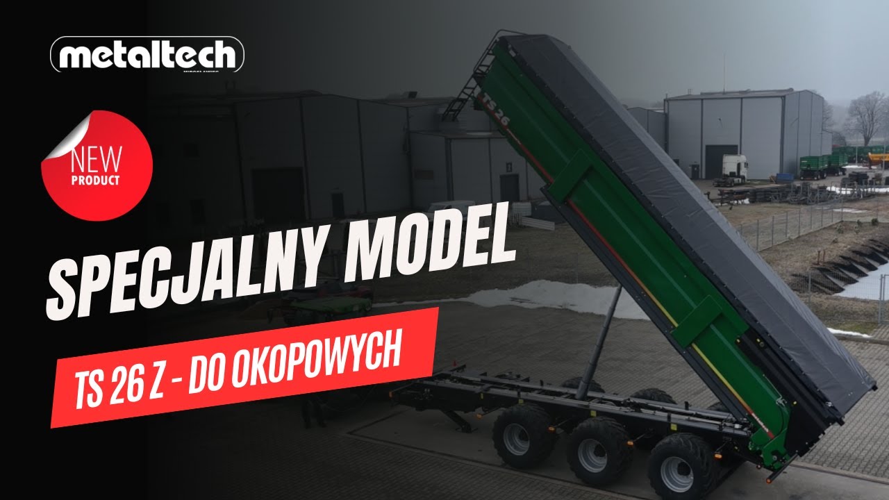 Nowy model przyczep skorupowych Metaltech TS 26 Z 🚜🥔