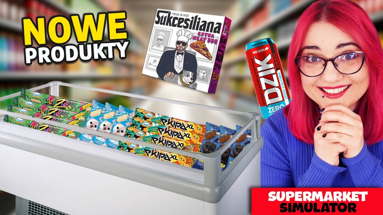NOWE PRODUKTY YOUTUBERÓW 🍕 Supermarket Simulator #8
