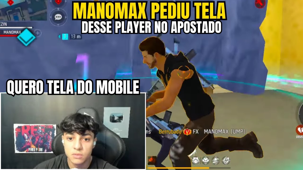 HACK DE ANDROID? MANOMAX PERDEU DE VIRADA E PEDIU TELA DESSE MOBILE QUE ESTAVA DANDO MUITO CAPA!