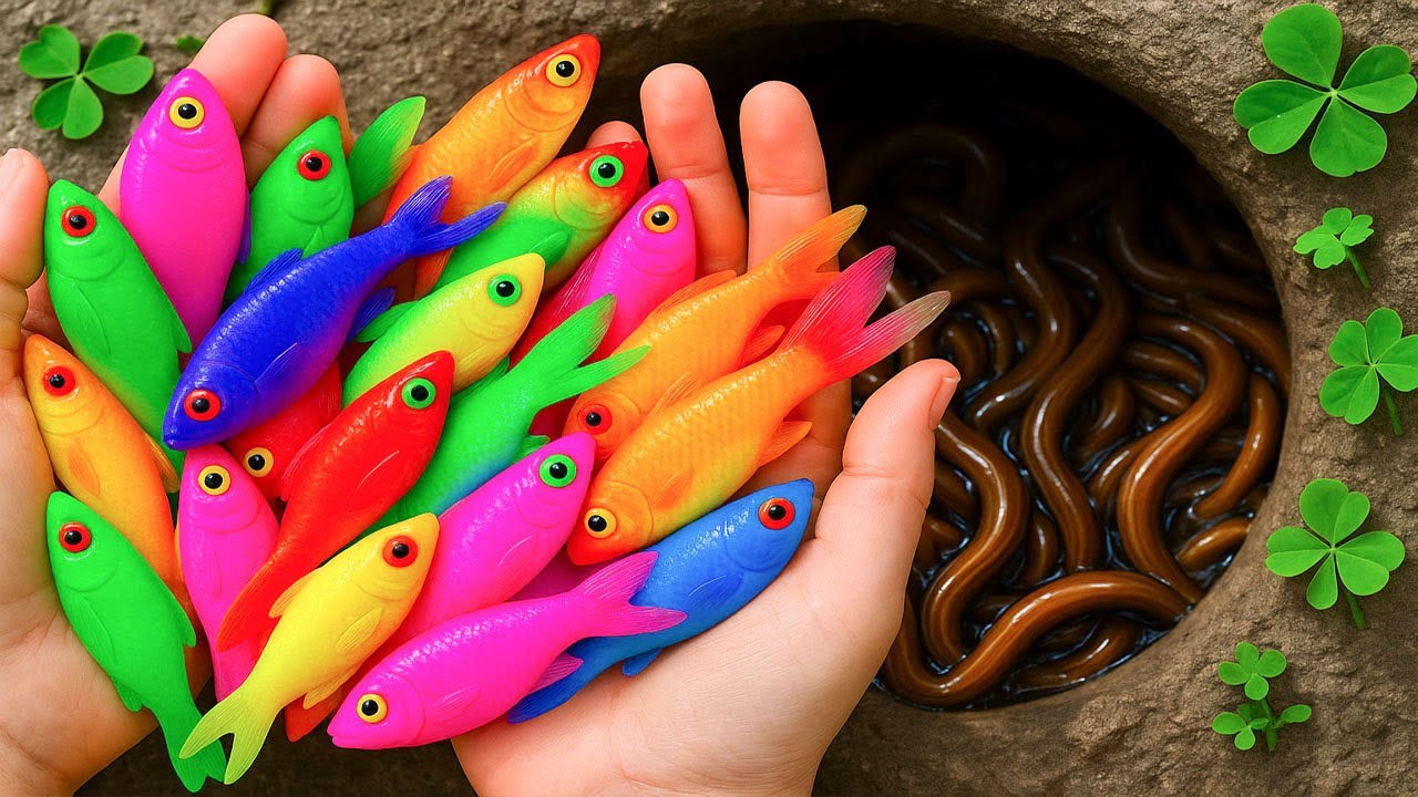 Catch Beautiful Freshwater Aquarium Fish in Giant Colorful Eeg, Crayfish, Eel, Discus, Turtles, Carp