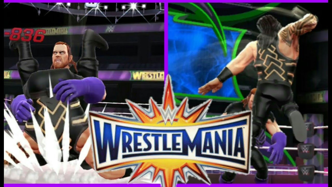 The Undertaker vs Roman Reigns | WWE Mayhem wrestlemania 33(2017)