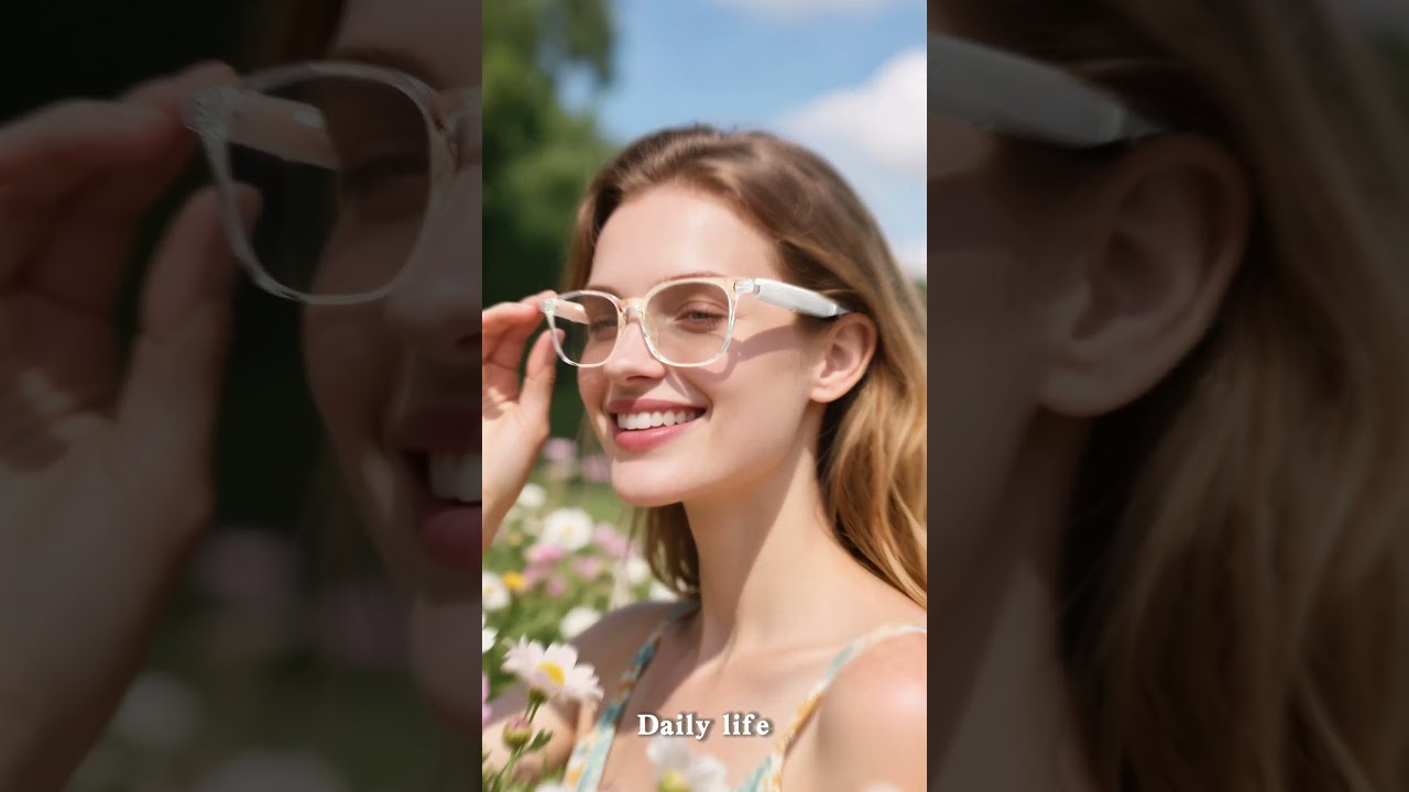 SENBONO 2025 AI Translator With F Series Smart Glasses, Type-C charging port Smart Glasses