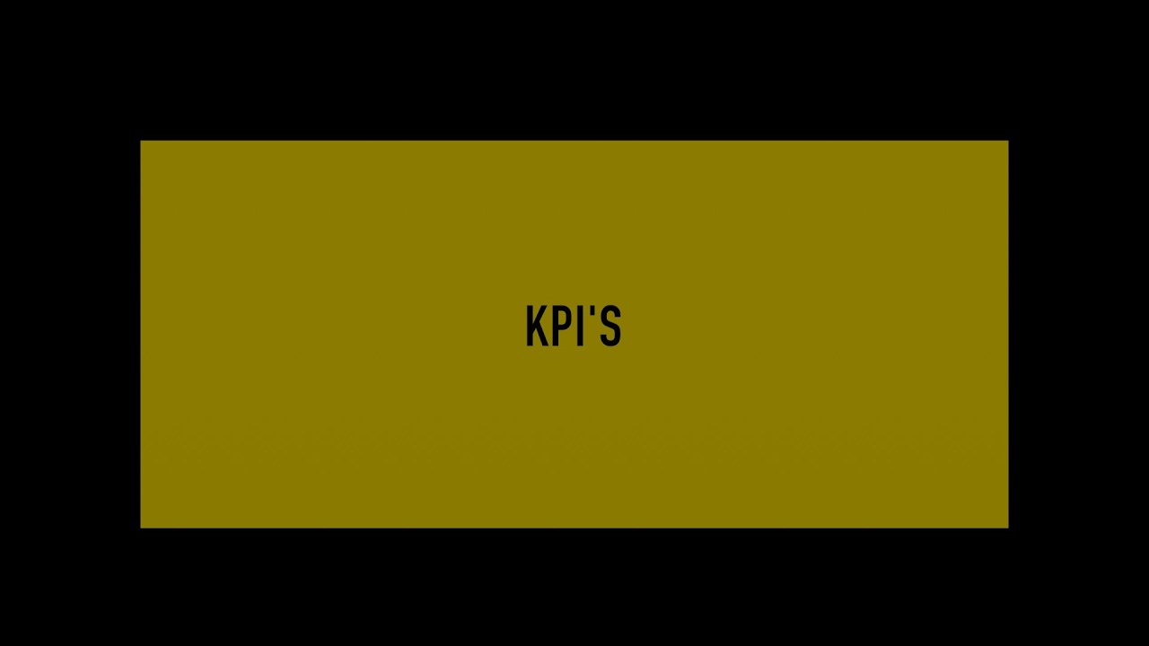 KPI's