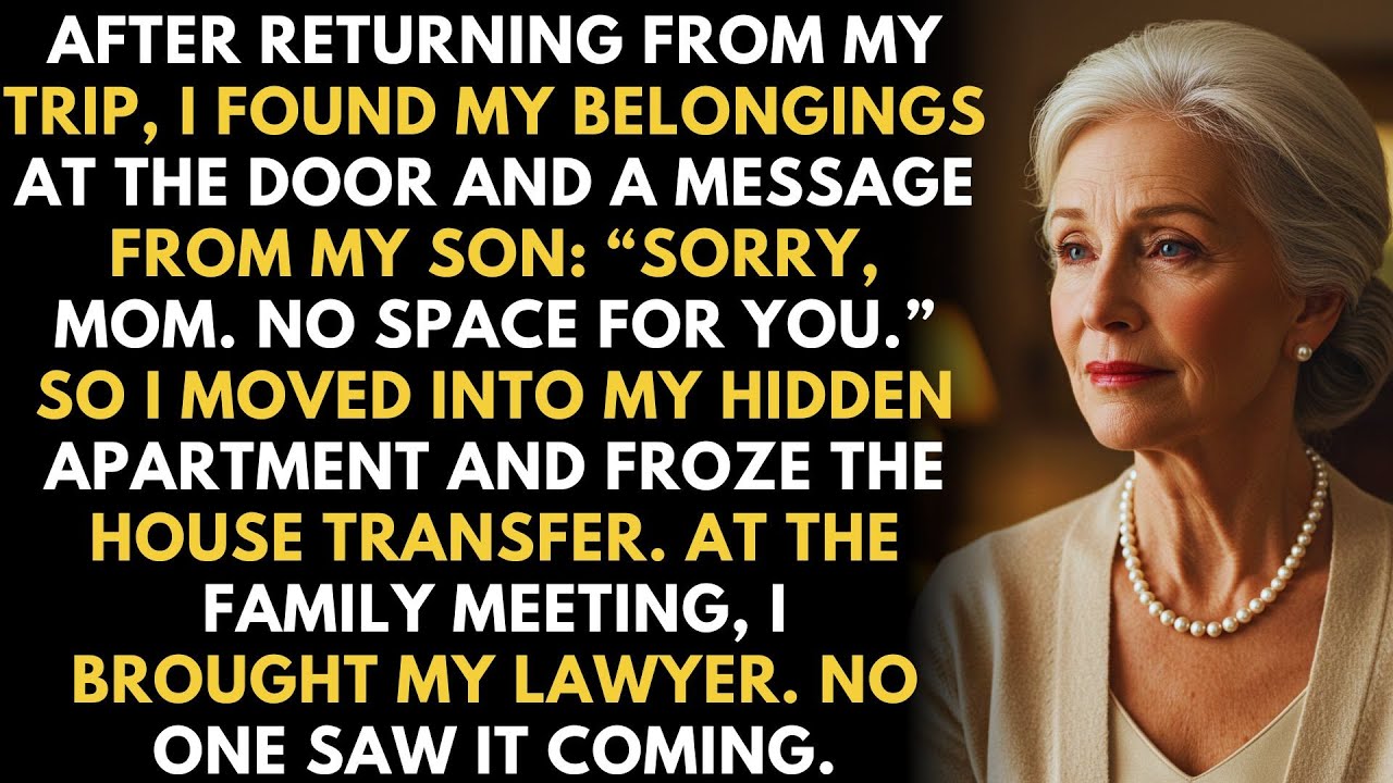 After My Trip, I Found My Belongings At The Door And  My Son’s Note: “Sorry, Mom. No Space For You