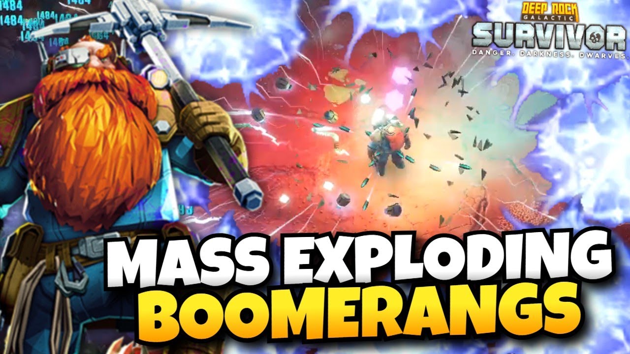 Mass Exploding Boomerangs Are Crazy DPS! | Deep Rock Galactic: Survivor