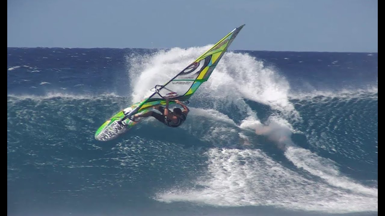 Extreme Windsurfing at Hookipa Beach - Jason Polakow 2013