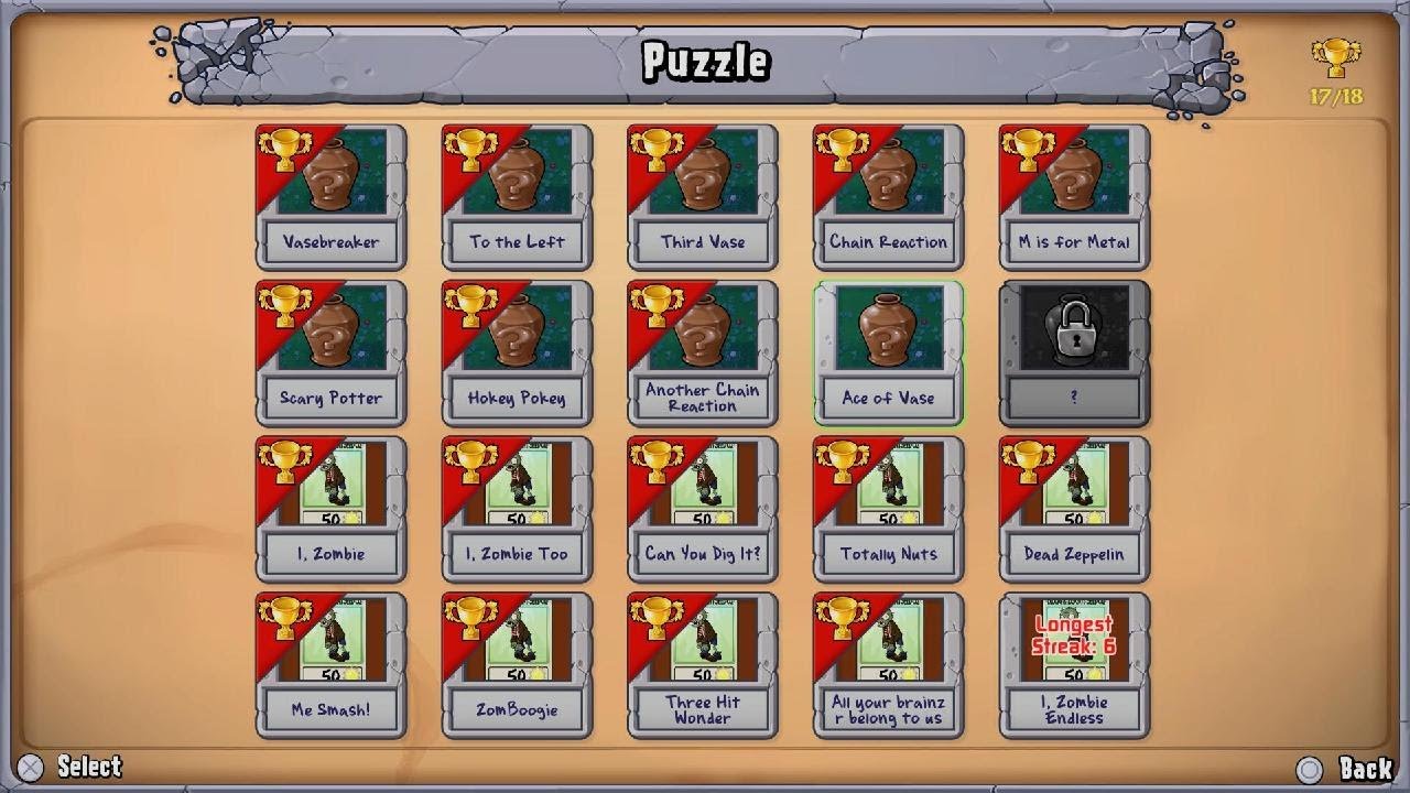 Plants vs. Zombies: Replanted Puzzle Ace of Vase