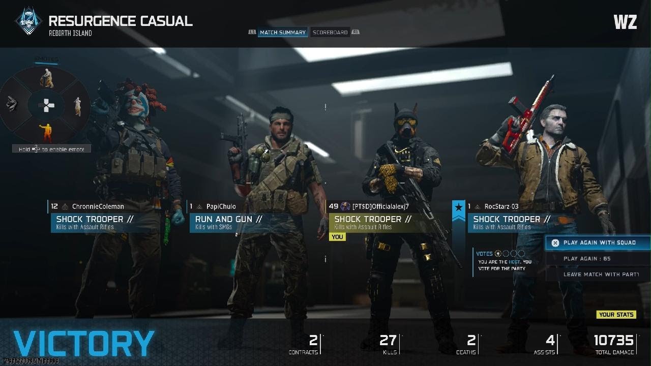 27 Kills on Rebirth Island Resurgence Casual Squads