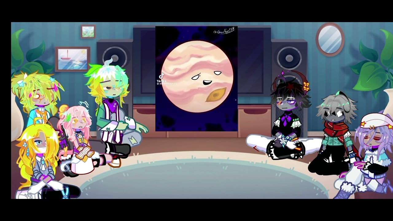 Solarballs moons react to tiktoks + brokem moon AU | 2X |