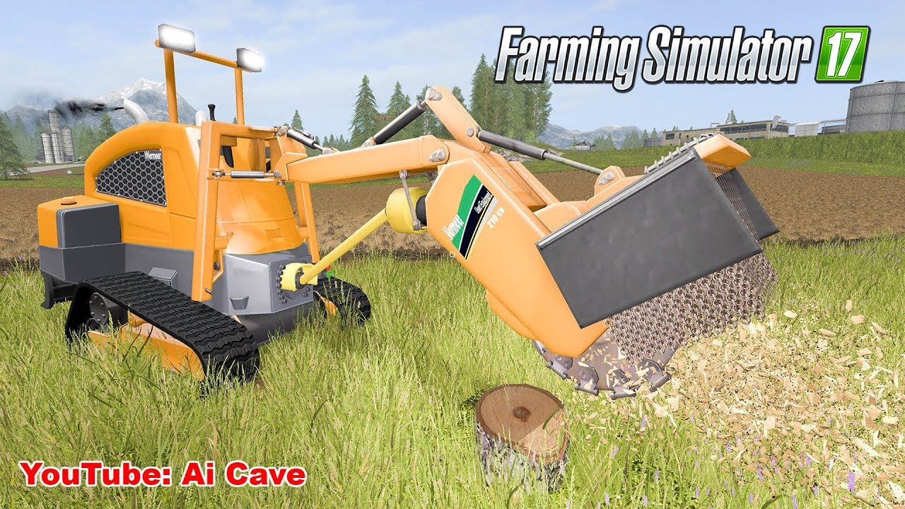 Farming Simulator 17 - Измельчитель пней VERMEER SC30TX (ROGNEUSE WERMEER).