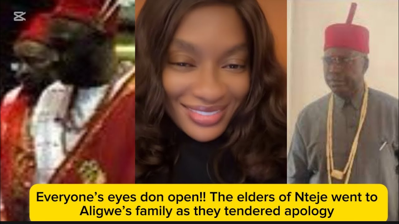 Everyone’s eyes don open!! The elders of Nteje went to Aligwe’s family as they tendered apology 