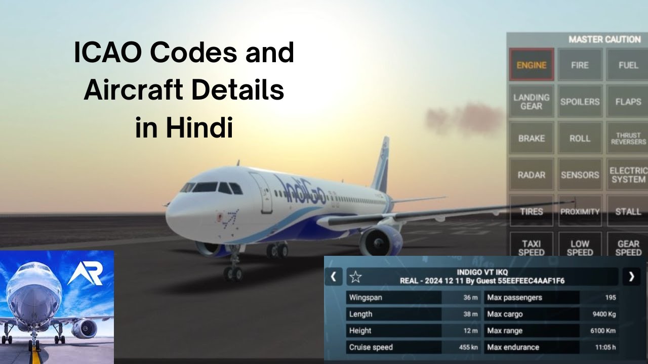 Real Flight Simulator Tutorial (Part 1) | ICAO Codes, EFT & Aircraft Details Explained in Hindi