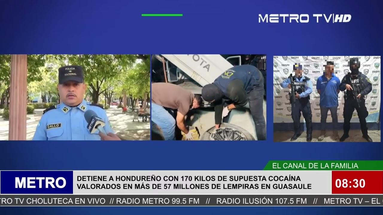 Detienen a hondureño en Guasaule con 170 kilos de supuesta cocaína valorada en más de L57 millones