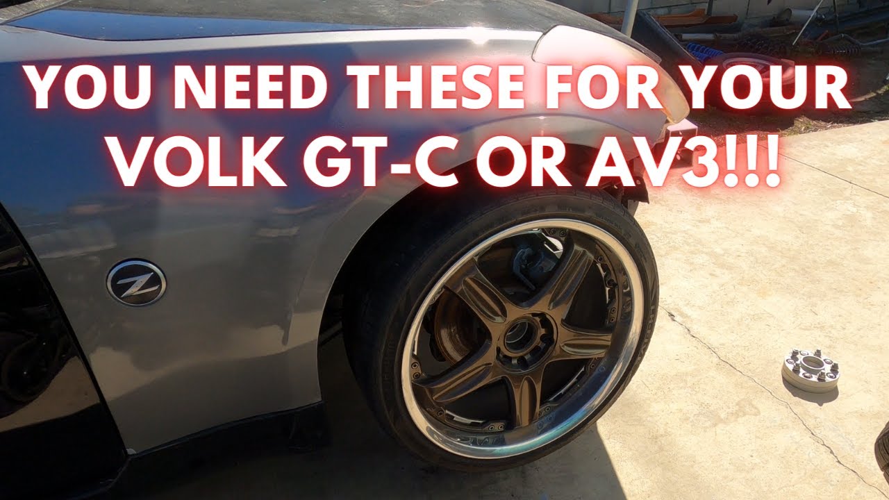 NEW WHEELS ON OUR 350Z! (What we were missing to install these Volks)