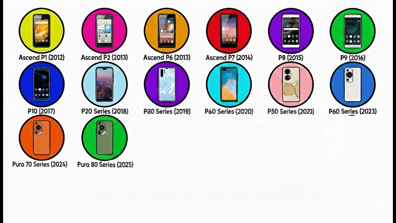 The Complete Evolution of Huawei P Series → Pura Series (2012–2025)