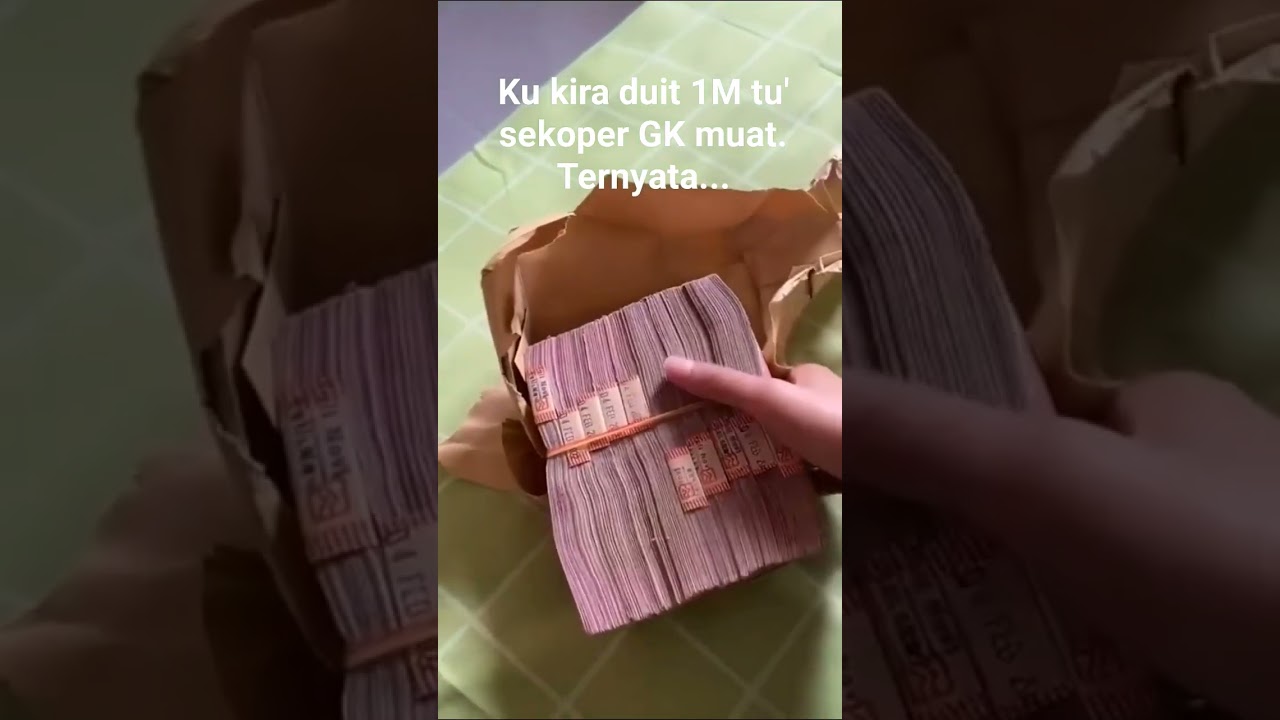 uang 1 milyar ternyata cuma segini????