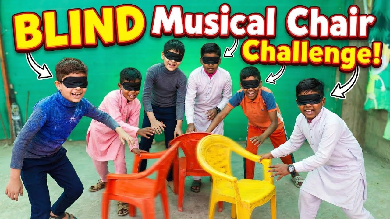 ​Most Funny Blindfold Challenge - Musical Chairs with a TWIST! 🤣