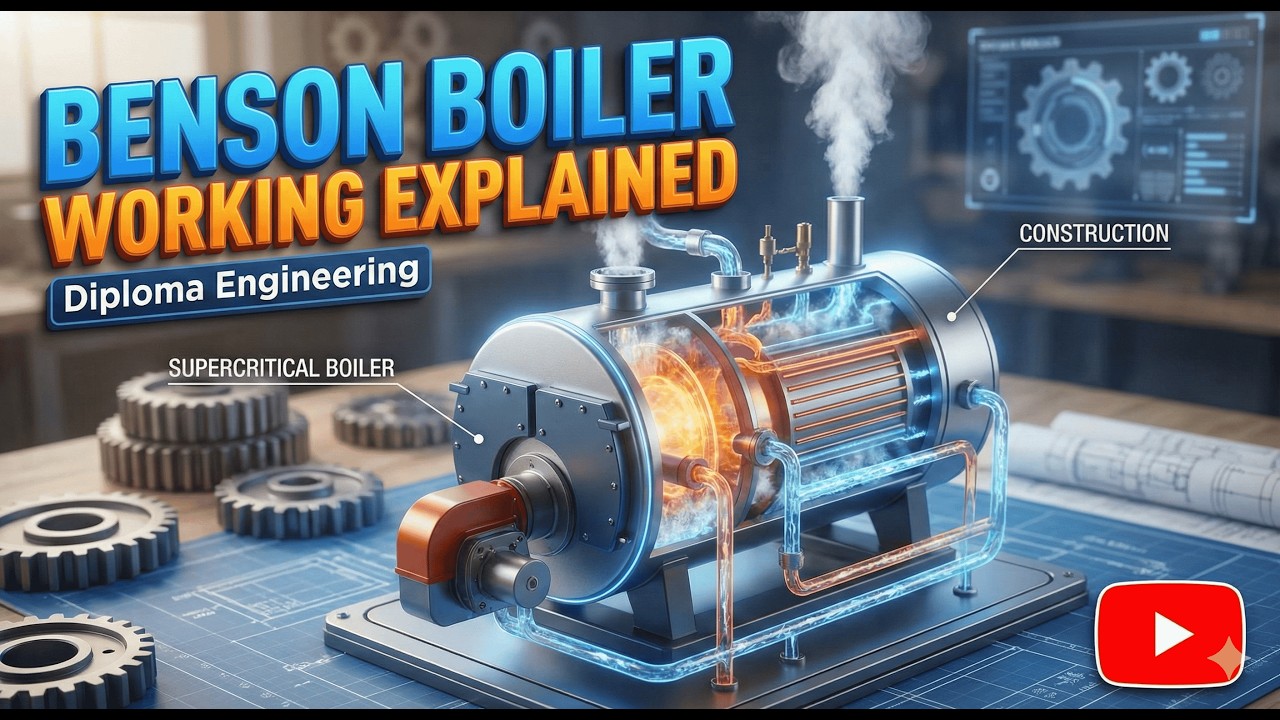 Benson Boiler Working Explained | Supercritical Boiler Animation & Construction   #BensonBoiler