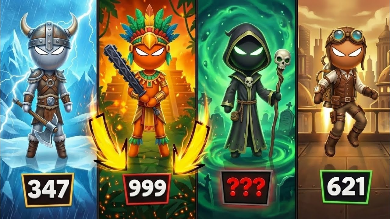 Stickman BEST MINIGAMES Tournament - Stickman Party 1 2 3 4 Player 2026 (Part-4)