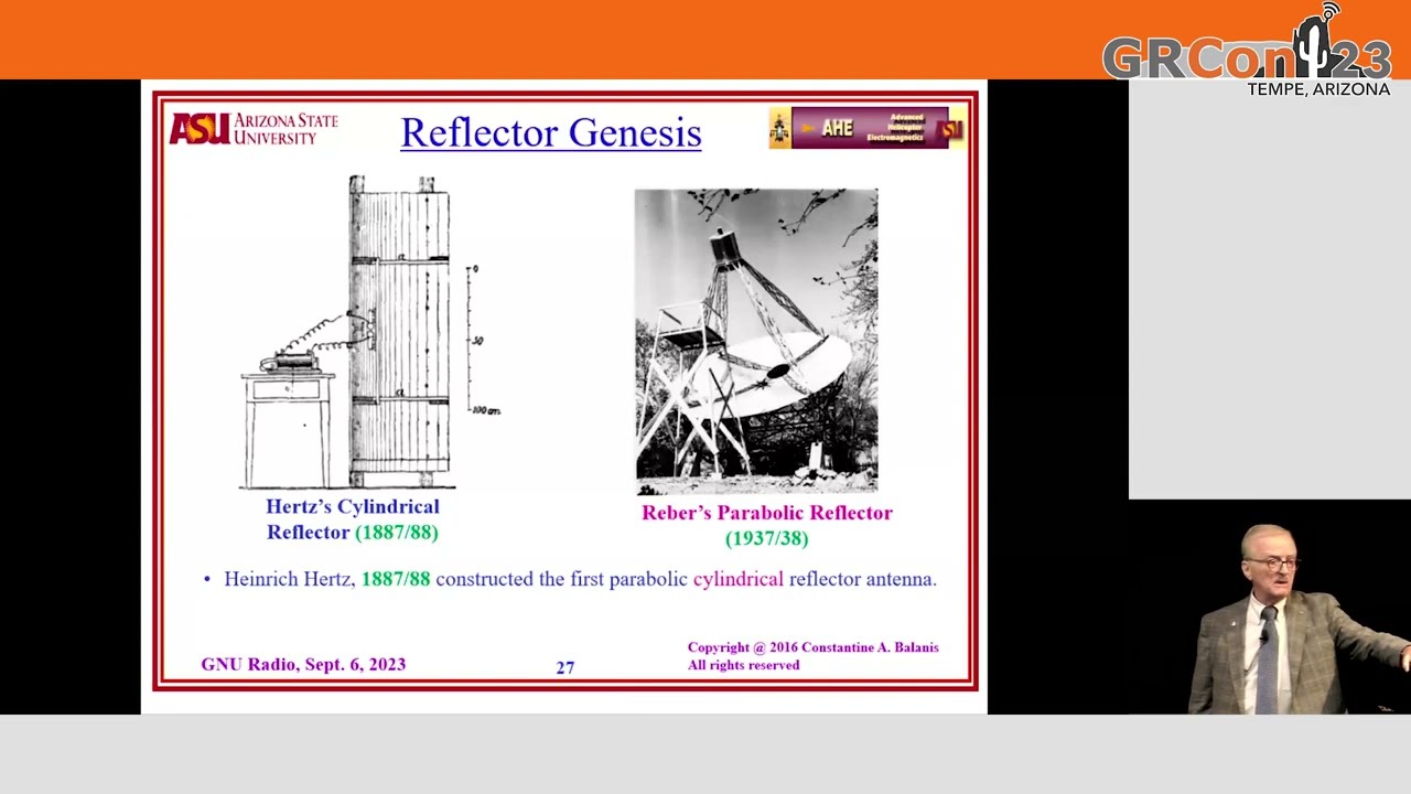 GRCon23 - Invited Talk: Constantine Balanis - The Evolution of Antenna Technology