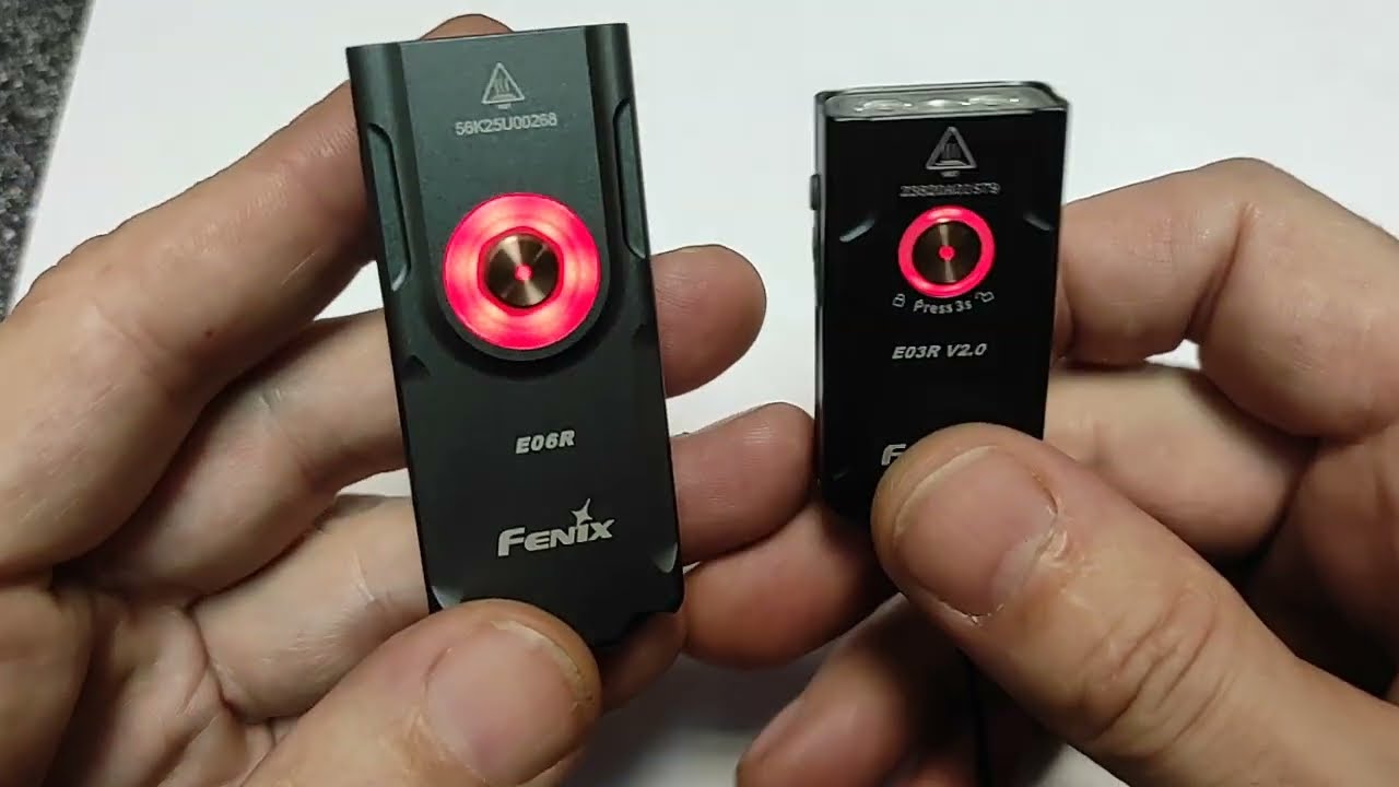 EDC Фонарики Fenix E06R vs E03R v2