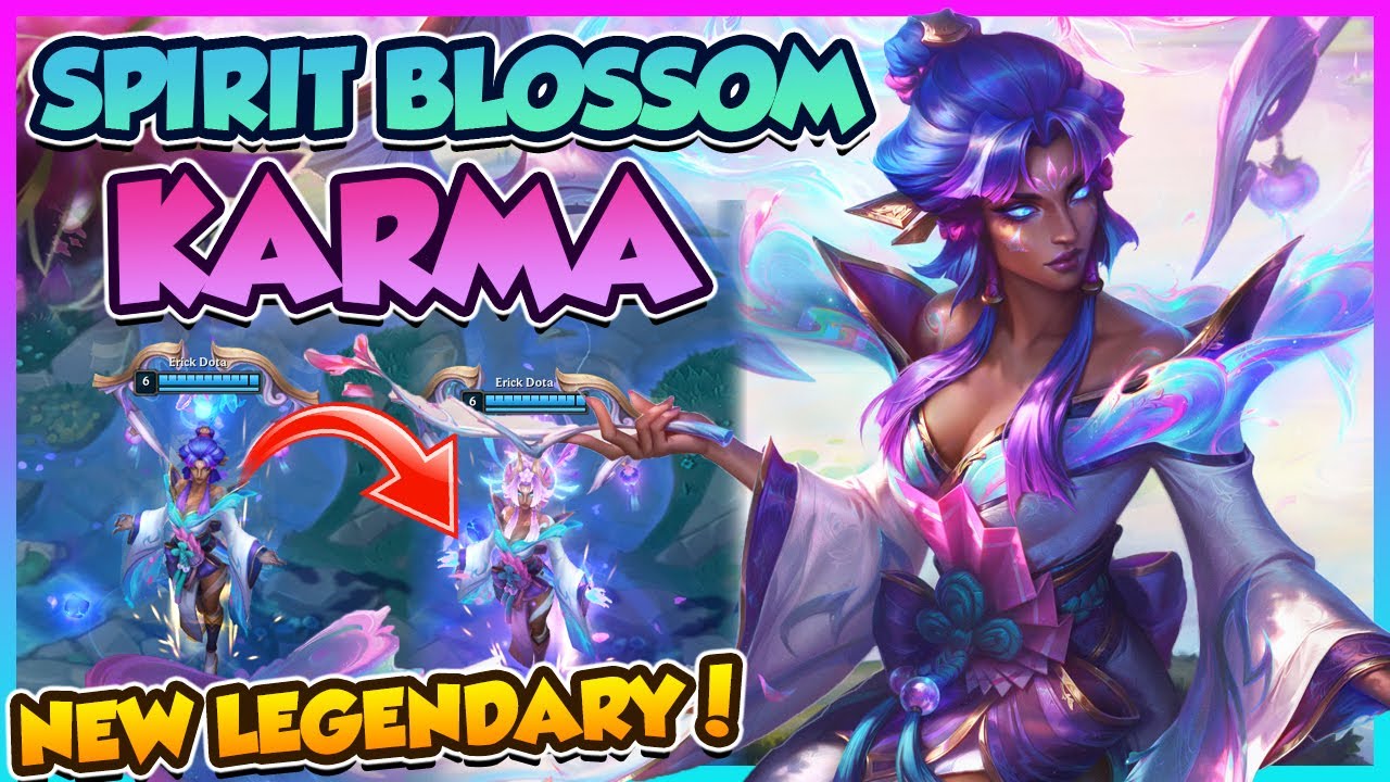 🎏 SPIRIT BLOSSOM KARMA IS GENUINELY ONE OF THE BEST SKINS IN RECENT HISTORY! | PBE Erick Dota