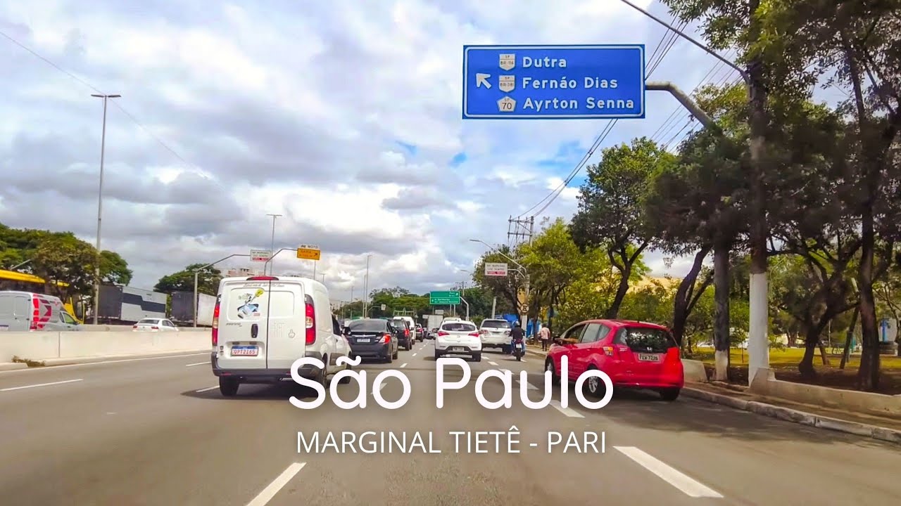 Dirigindo pela Marginal Tietê, Pari, São Paulo