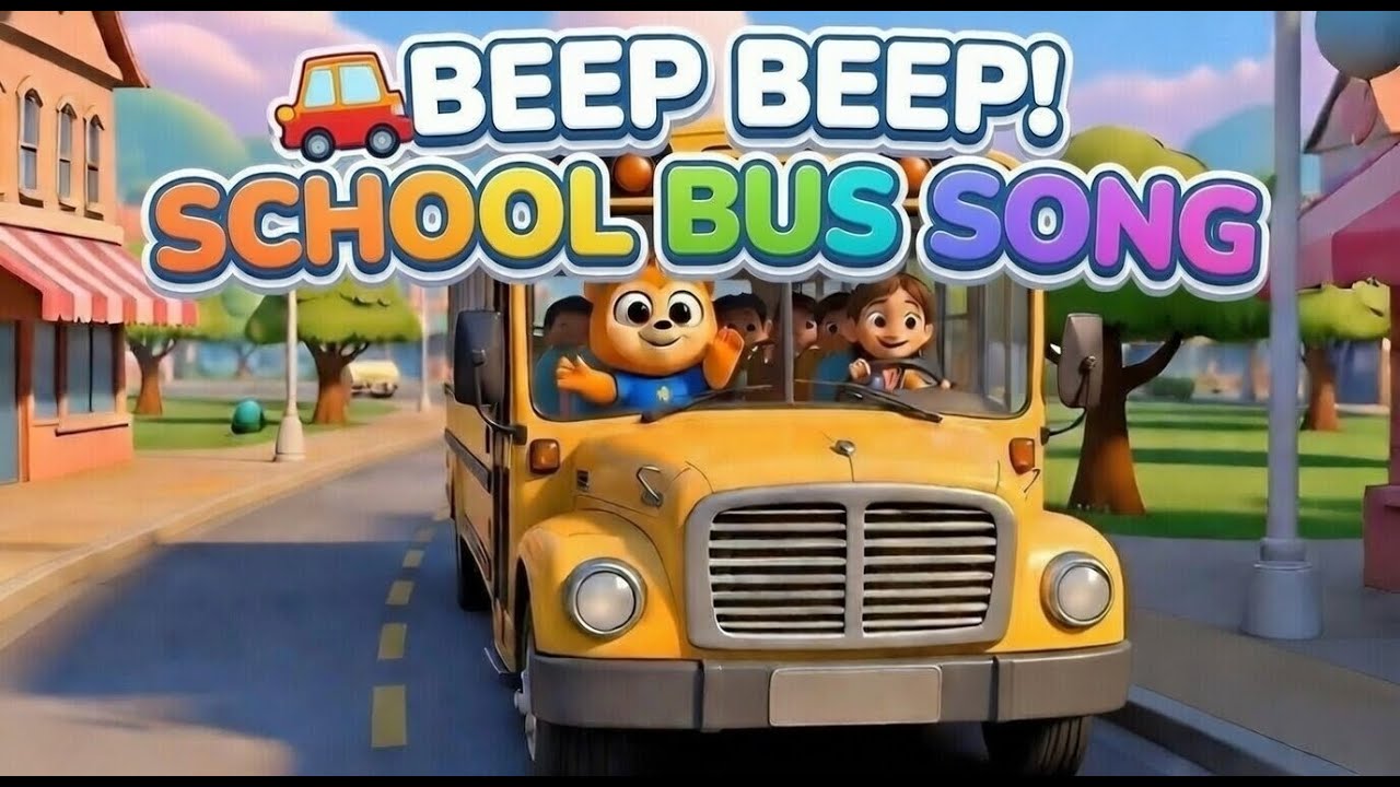 Beep Beep! School Bus Song 🚌 | Milo Melon Nursery Rhyme