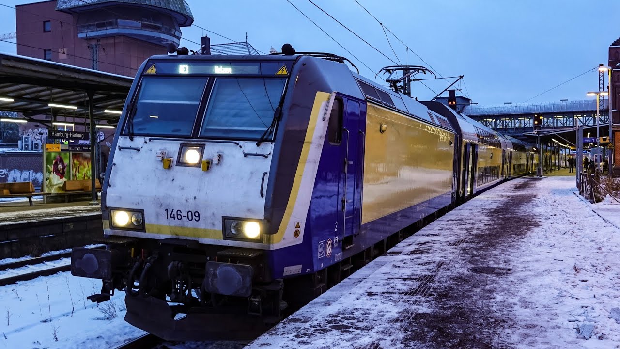 Metronom Class 146, 146509 departing Hamburg Harburg