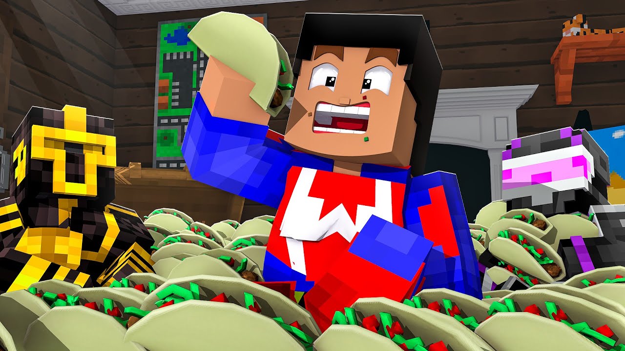 NOS COMEMOS 1.000 TACOS EN MINECRAFT TROLL 😂