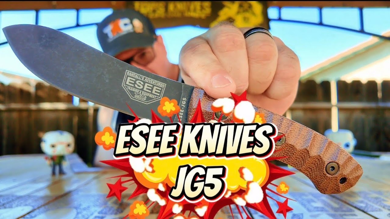Давайте приступим к делу с ножом ESEE KNIVES JG5 с накладками на рукоятку от @The-Knife-Connection!