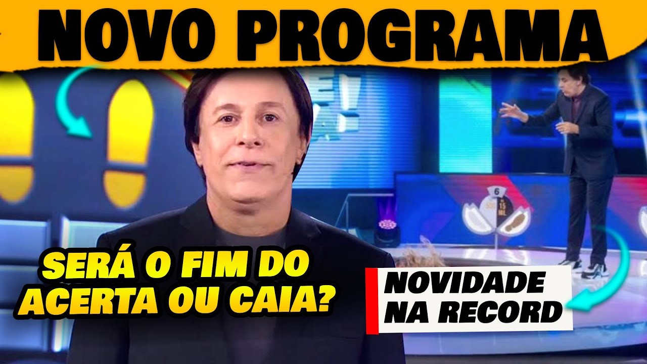 🚨Fim do Acerte ou Caia? Tom Cavalcante ganha novo programa na Record
