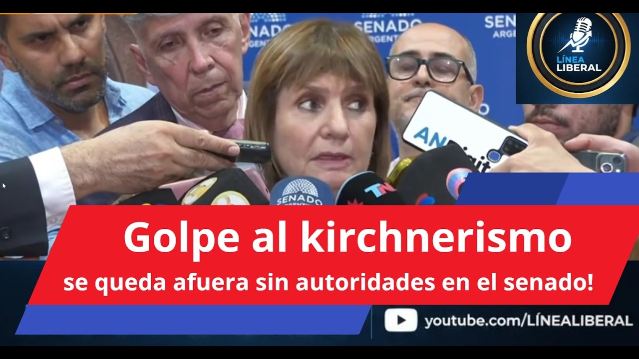 Patricia Bullrich anunció nuevas autoridades en el senado. El kirchnerismo afuera!