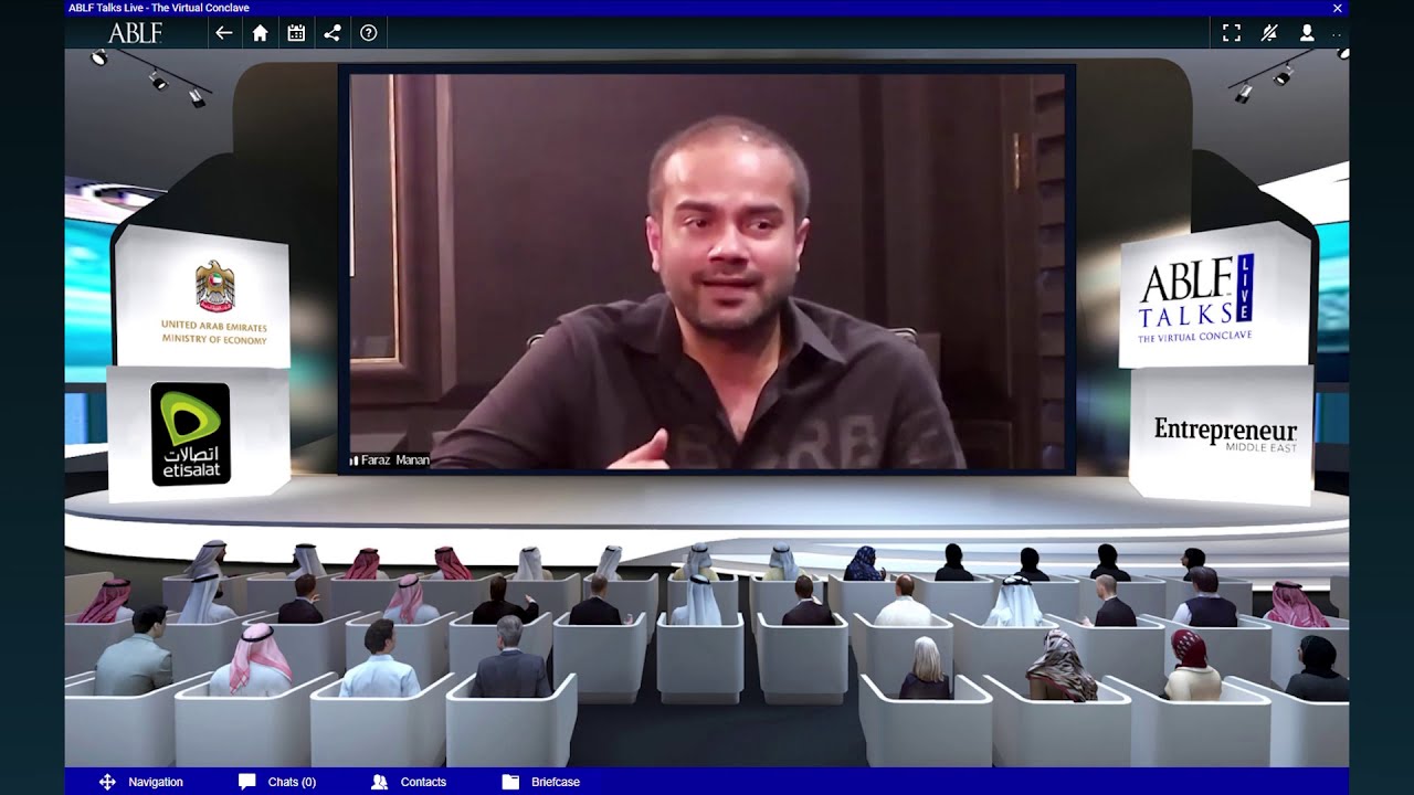 Faraz Manan, Couturier, Founder and Director, Faraz Manan, Pakistan, at the ABLF Talks Live