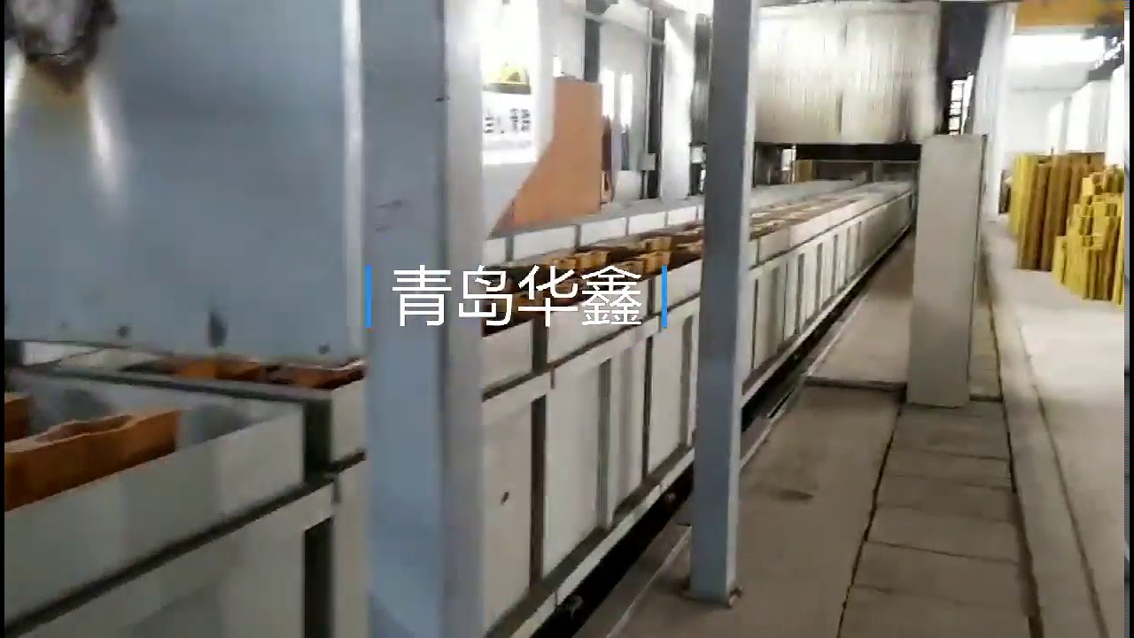 Hot core box shell moulding line