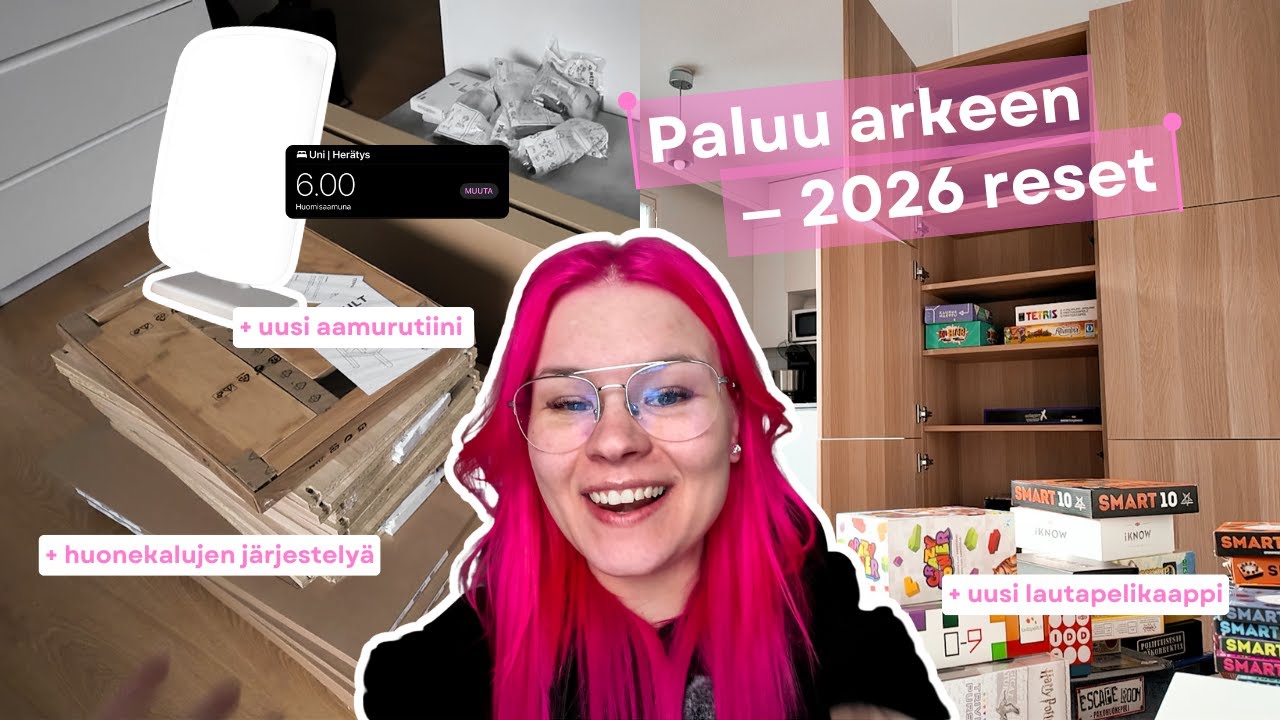 Vuoden eka vlogi: järjestellään kotia + palataan arkeen 🏡🧺