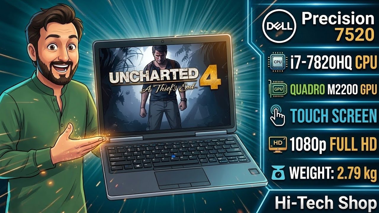 Dell Precision 7520 Workstation Nvidia Quadro M2200 Full Review & Tested on Uncharted 4