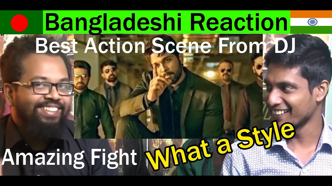 Bangladesh Bangladeshi REACTION Video  Allu Arjun Best Action Scene From DJ #reaction #j4breaction